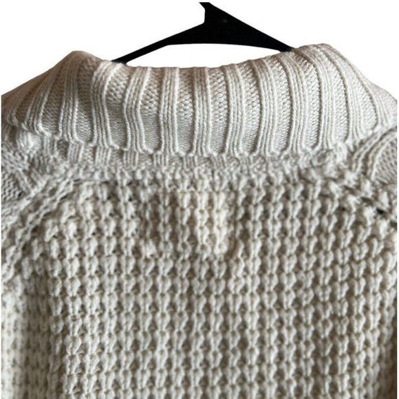 Weatherproof Vintage Cream Cable Knit Sweater Men's XL NWT - Picture 8 of 12